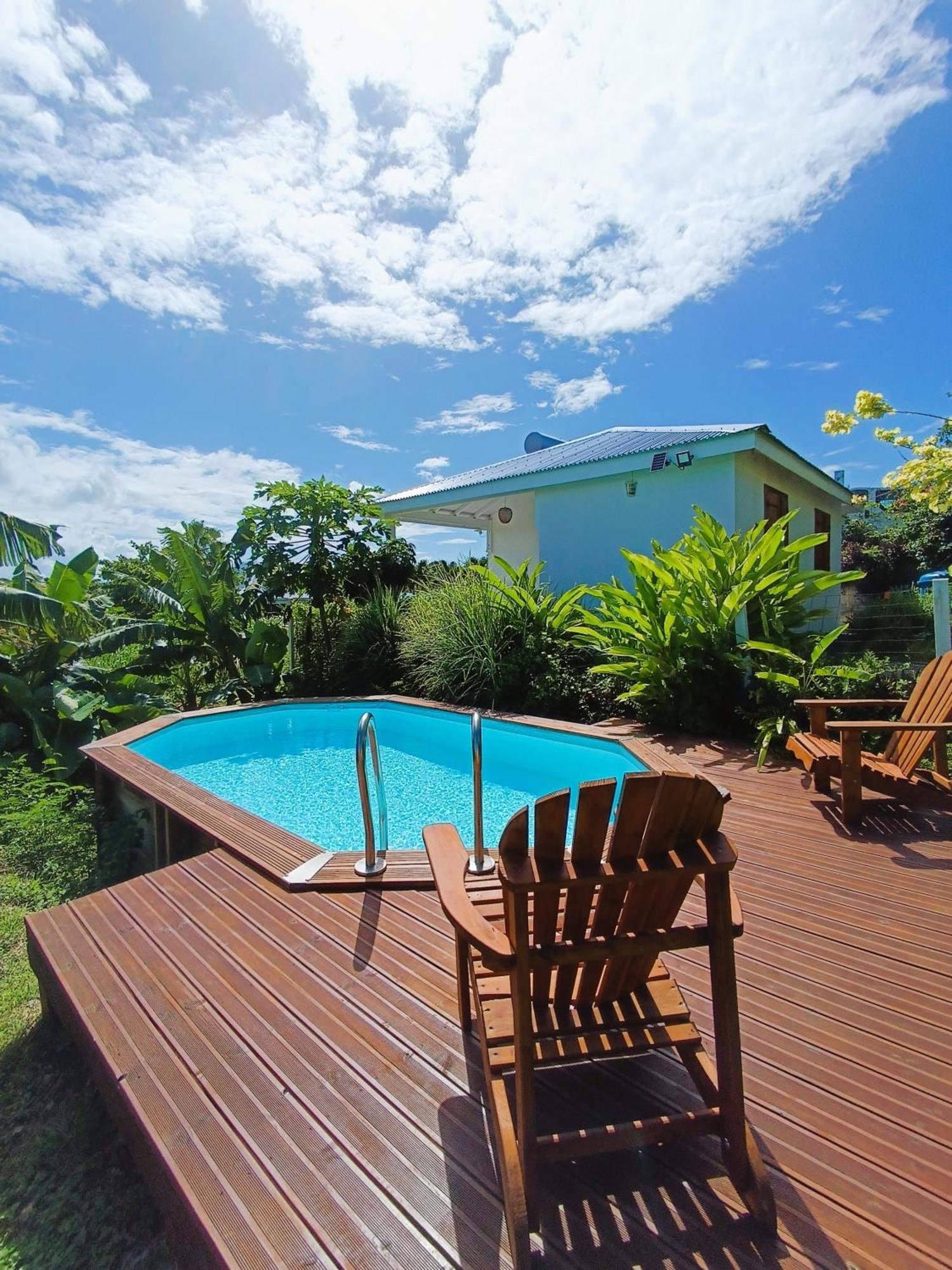 Kaz A Klemence Gite Creole Avec Piscine Et Table Dhotes A Anse Bertrand Exterior foto
